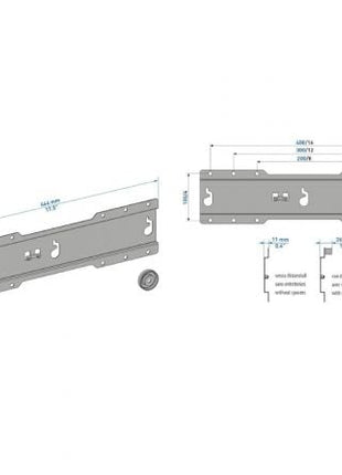 Soporte de Pared Fijo CME Meliconi ES400 para TV de 37 - 50'/ hasta 30kg - Tiensol