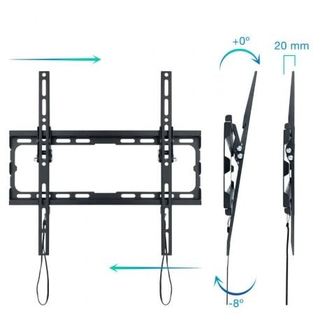 Soporte de Pared Fijo / Inclinable TooQ LP1071T - B para TV de 32 - 70'/ hasta 45kg - Tiensol