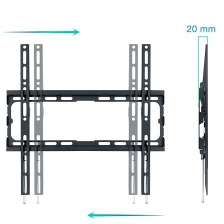 Soporte de Pared Fijo TooQ LP1070F - B para TV de 32 - 70'/ hasta 45kg - Tiensol