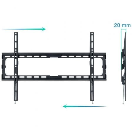 Soporte de Pared Fijo TooQ LP1080F - B para TV de 37 - 80'/ hasta 45kg - Tiensol