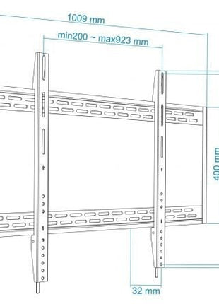 Soporte de Pared Fijo TooQ LP41130F - B para TV de 60 - 100'/ hasta 130kg - Tiensol