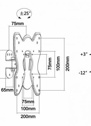 Soporte de Pared Giratorio/ Inclinable Aisens WT42TS - 005 para TV de 23 - 42'/ hasta 25kg - Tiensol