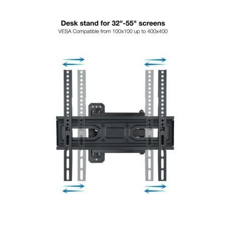 Soporte de Pared Giratorio/ Inclinable/ Nivelable TooQ LP7843TN - B para TV de 32 - 55'/ hasta 35kg - Tiensol