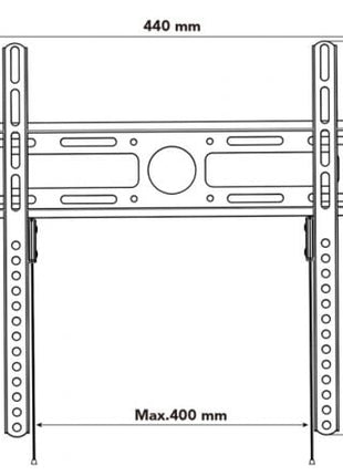 Soporte de Pared Nox Lite Wall Stand para Monitores y TV de 23 - 55'/ hasta 35kg - Tiensol