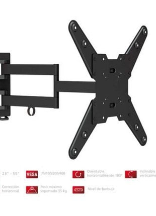 Soporte de Pared Orientable/ Inclinable Fonestar STV - 683N para TV de 23 - 55'/ hasta 35kg - Tiensol