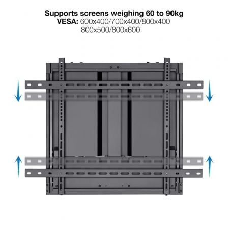 Soporte de Pared TooQ LPHA7090 para Pantallas Interactivas de 70 - 90'/ hasta 90kg - Tiensol
