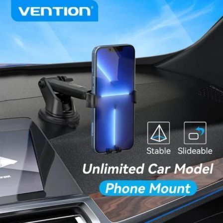 Soporte de Smartphone para Coche Vention KCOB0/ Negro - Tiensol