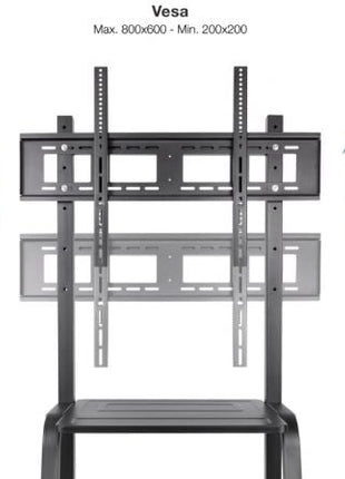 Soporte de Suelo Ajustable con Ruedas TooQ FS20101M - B para TV de 37 - 100'/ hasta 150kg - Tiensol