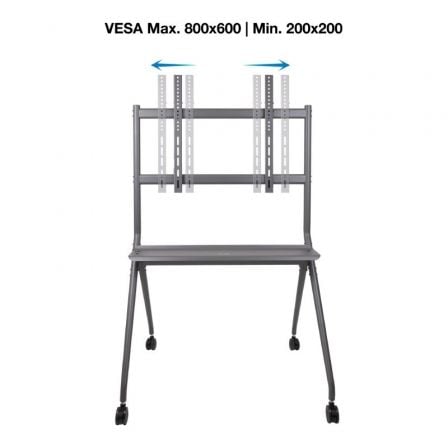 Soporte de Suelo con Ruedas TooQ FS20205M - B para TV de 50 - 86'/ hasta 120kg - Tiensol