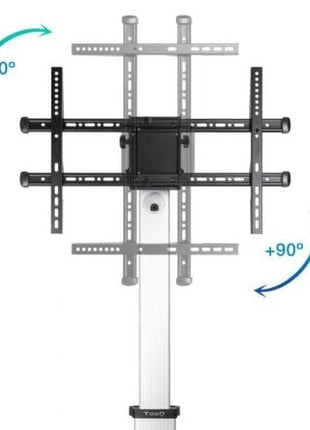 Soporte de Suelo Inclinable/ Ajustable con Ruedas TooQ FS1886M - B para TV de 37 - 86'/ hasta 50kg - Tiensol