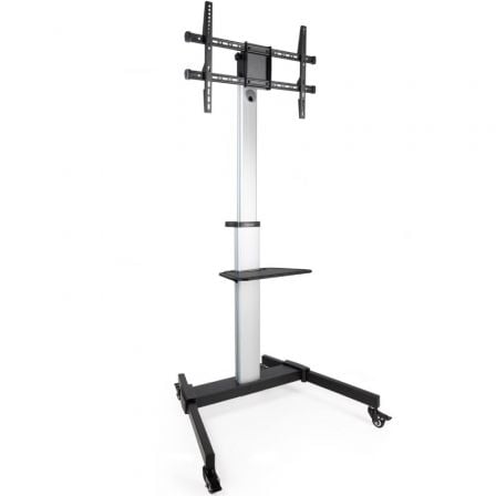 Soporte de Suelo Inclinable/ Ajustable con Ruedas TooQ FS1886M - B para TV de 37 - 86'/ hasta 50kg - Tiensol