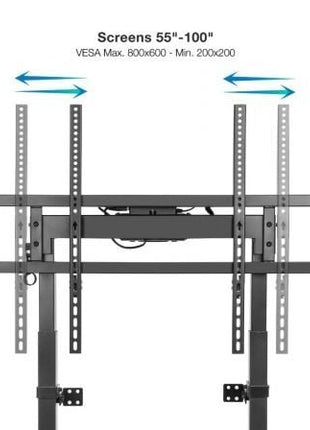 Soporte de Suelo/ Pared Eléctrico TooQ FSM01 - B para TV 55 - 100'/ hasta 120kg - Tiensol