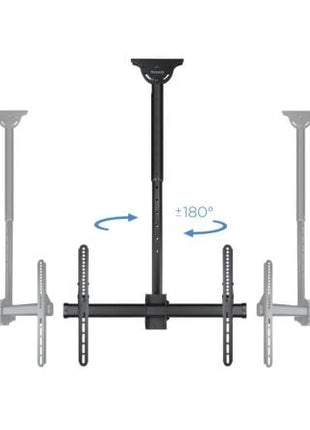 Soporte de Techo Giratorio/ Inclinable/ Nivelable TooQ LPCE1170TSLI - B para TV de 37 - 70'/ hasta 50kg - Tiensol