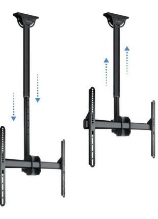 Soporte de Techo Giratorio/ Inclinable/ Nivelable TooQ LPCE1170TSLI - B para TV de 37 - 70'/ hasta 50kg - Tiensol