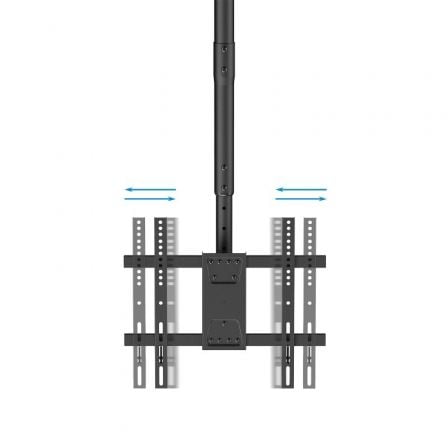 Soporte de Techo Giratorio/ Inclinable/ Nivelable TooQ LPCE1175TSLI - B para TV de 32 - 75'/ hasta 60kg - Tiensol