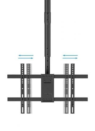 Soporte de Techo Giratorio/ Inclinable/ Nivelable TooQ LPCE1186TSLI - B para TV de 43 - 86'/ hasta 60kg - Tiensol