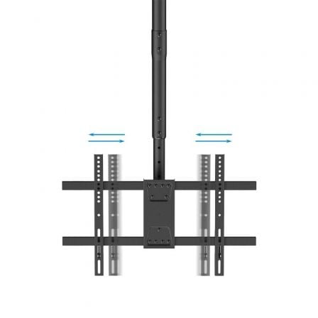 Soporte de Techo Giratorio/ Inclinable/ Nivelable TooQ LPCE1186TSLI - B para TV de 43 - 86'/ hasta 60kg - Tiensol