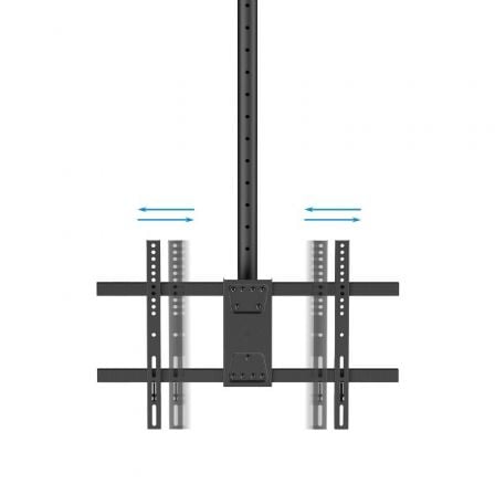 Soporte de Techo Giratorio/ Inclinable/ Nivelable TooQ LPCE1186TSLI - XL - B para TV de 43 - 86'/ hasta 60kg - Tiensol