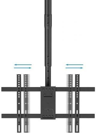 Soporte de Techo Giratorio/ Inclinable/ Nivelable TooQ LPCE2286TSLI - B para 2 TV de 43 - 86'/ hasta 100kg - Tiensol