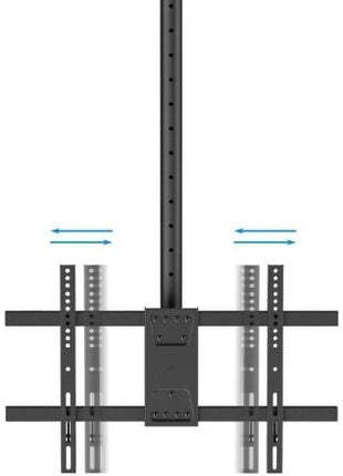 Soporte de Techo Giratorio/ Inclinable/ Nivelable TooQ LPCE2286TSLI - XL - B para 2 TV de 43 - 86'/ hasta 100kg - Tiensol