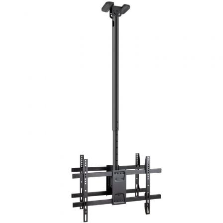 Soporte de Techo Giratorio/ Inclinable/ Nivelable TooQ LPCE2286TSLI - XL - B para 2 TV de 43 - 86'/ hasta 100kg - Tiensol