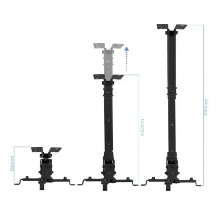 Soporte de Techo para Proyector TooQ PJ2012T - B/ Inclinable/ hasta 20kg - Tiensol