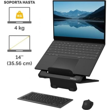 Soporte Fellowes Breyta para Portátiles hasta 14' / Negro - Tiensol