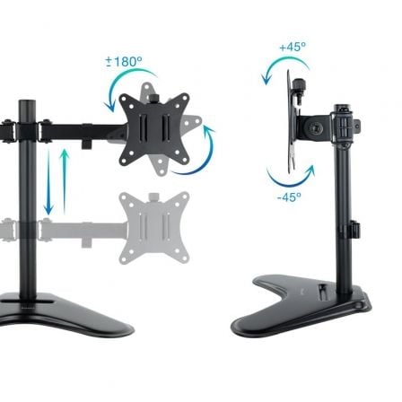 Soporte para 2 Monitores TooQ DB1702TN - B/ hasta 9kg - Tiensol