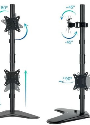 Soporte para 2 Monitores TooQ DB1703TNV - B/ hasta 9kg - Tiensol