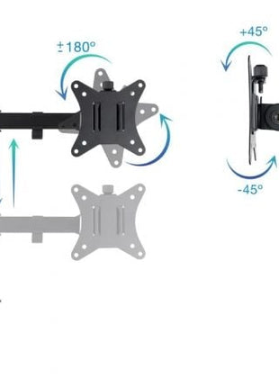 Soporte para 2 Monitores TooQ DB1802TN - B/ hasta 8kg - Tiensol