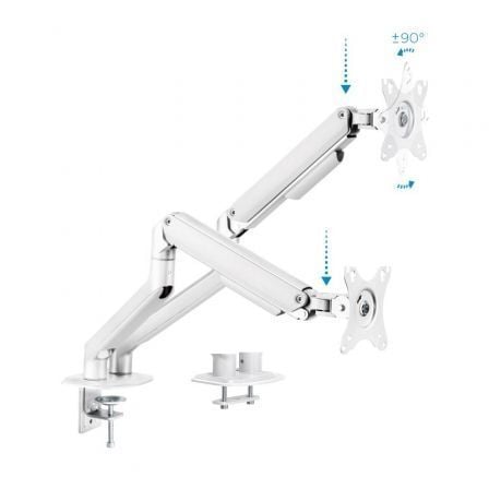 Soporte para 2 Monitores TooQ DB4132TNR - W/ hasta 9kg - Tiensol