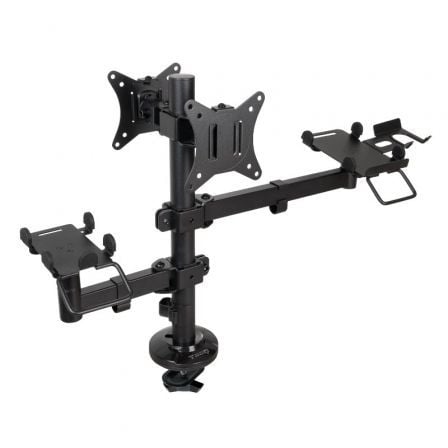 Soporte para 2 Monitores, TPV, Impresora, Términal y Lector TooQ TQPM0002/ hasta 9kg - Tiensol