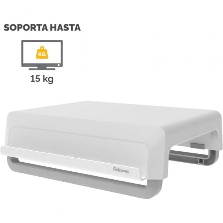 Soporte para Monitor Fellowes Breyta/ hasta 15kg - Blanco - Tiensol