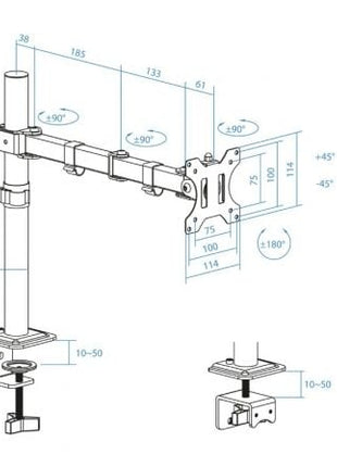 Soporte para Monitor TooQ DB1801TN - B/ hasta 8kg - Tiensol