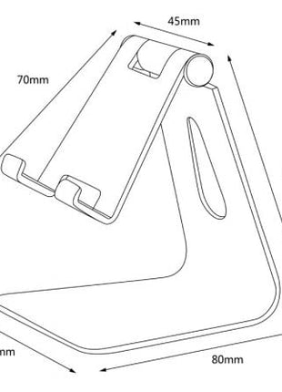 Soporte para Smartphone/Tablet Aisens MS1PM - 081/ Plata - Tiensol