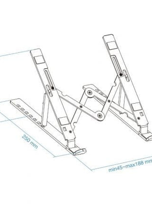 Soporte TooQ TQLRS0033 - AL para Portátiles hasta 15'/ Plata - Tiensol