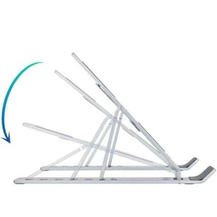 Soporte TooQ TQLRS0035 - AL para Portátil/ Tablet hasta 15'/ Plata - Tiensol