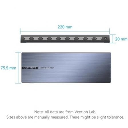 Splitter HDMI 8 en 1 Vention AKQB0 - EU/ 8xHDMI - Tiensol