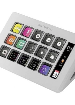 Stream Deck Slim Mars Gaming MSD - ONE/ 15 Teclas LCD/ Blanco - Tiensol