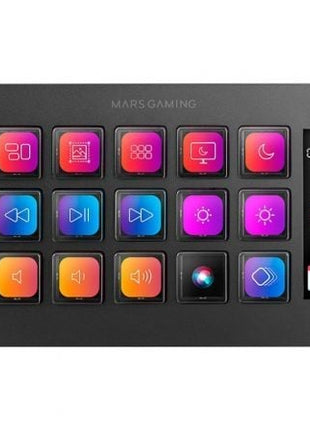 Stream Deck Slim Mars Gaming MSD - ONE/ 15 Teclas LCD/ Negro - Tiensol