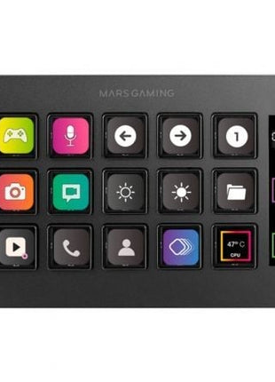 Stream Deck Slim Mars Gaming MSD - ONE/ 15 Teclas LCD/ Negro - Tiensol