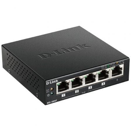 Switch D - Link DES - 1005P 5 Puertos/ RJ45 10/100Mbps PoE - Tiensol