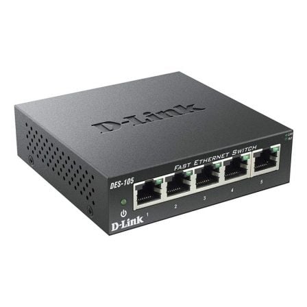 Switch D - Link DES - 105 5 Puertos/ RJ - 45 10/100 - Tiensol