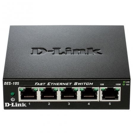 Switch D - Link DES - 105 5 Puertos/ RJ - 45 10/100 - Tiensol