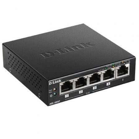 Switch D - Link DGS - 1005P 5 Puertos/ RJ - 45 10/100/1000 PoE - Tiensol