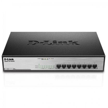 Switch D - Link DGS - 1008MP 8 Puertos/ RJ - 45 10/100/1000 POE - Tiensol