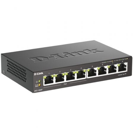 Switch D - Link DGS - 1008P 8 Puertos/ RJ - 45 Gigabit 10/100/1000/ PoE - Tiensol