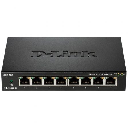 Switch D - Link DGS - 108 8 Puertos/ RJ - 45 10/100/1000 - Tiensol