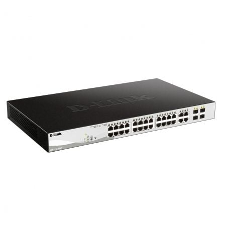 Switch D - Link Smart Plus DGS - 1210 - 28MP 28 Puertos/ RJ - 45 10/100/1000 PoE/ SFP - Tiensol