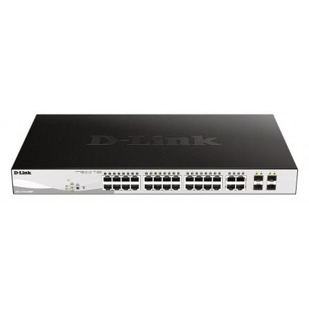 Switch D - Link Smart Plus DGS - 1210 - 28MP 28 Puertos/ RJ - 45 10/100/1000 PoE/ SFP - Tiensol